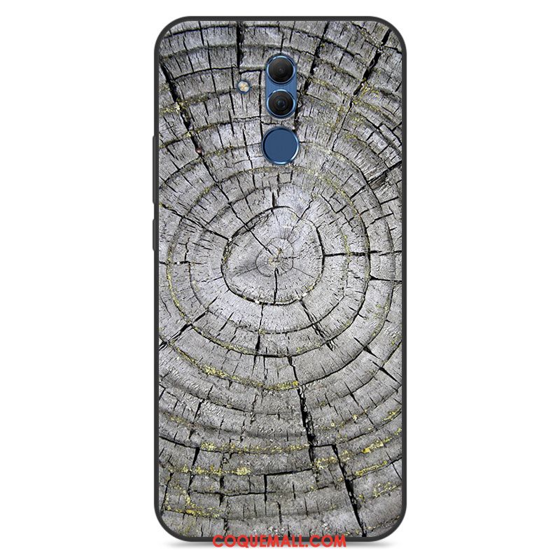 Étui Huawei Mate 20 Lite Personnalité Fluide Doux Créatif, Coque Huawei Mate 20 Lite Blanc Peinture