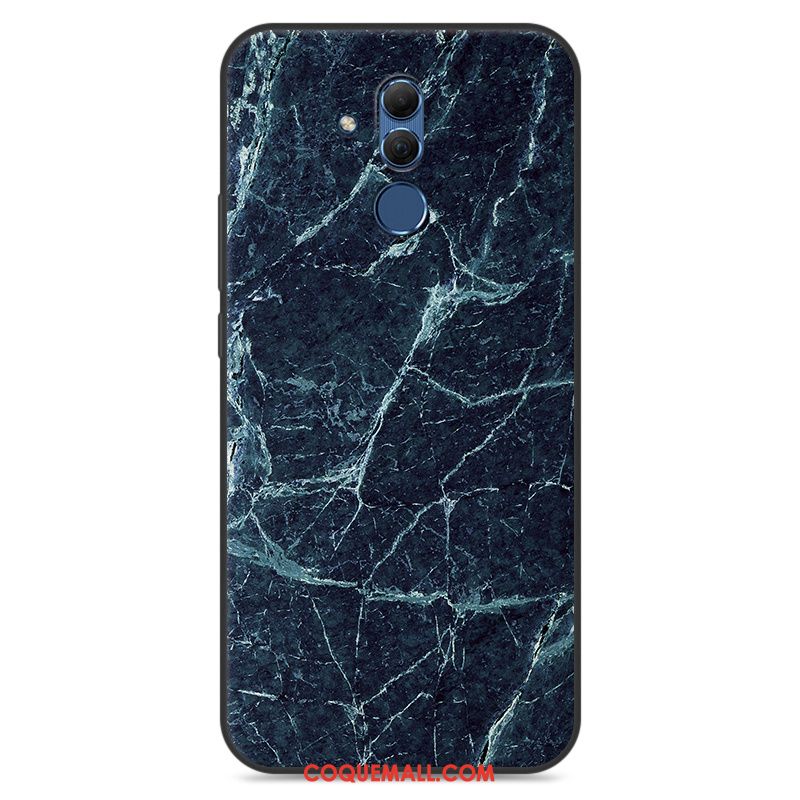 Étui Huawei Mate 20 Lite Personnalité Fluide Doux Créatif, Coque Huawei Mate 20 Lite Blanc Peinture