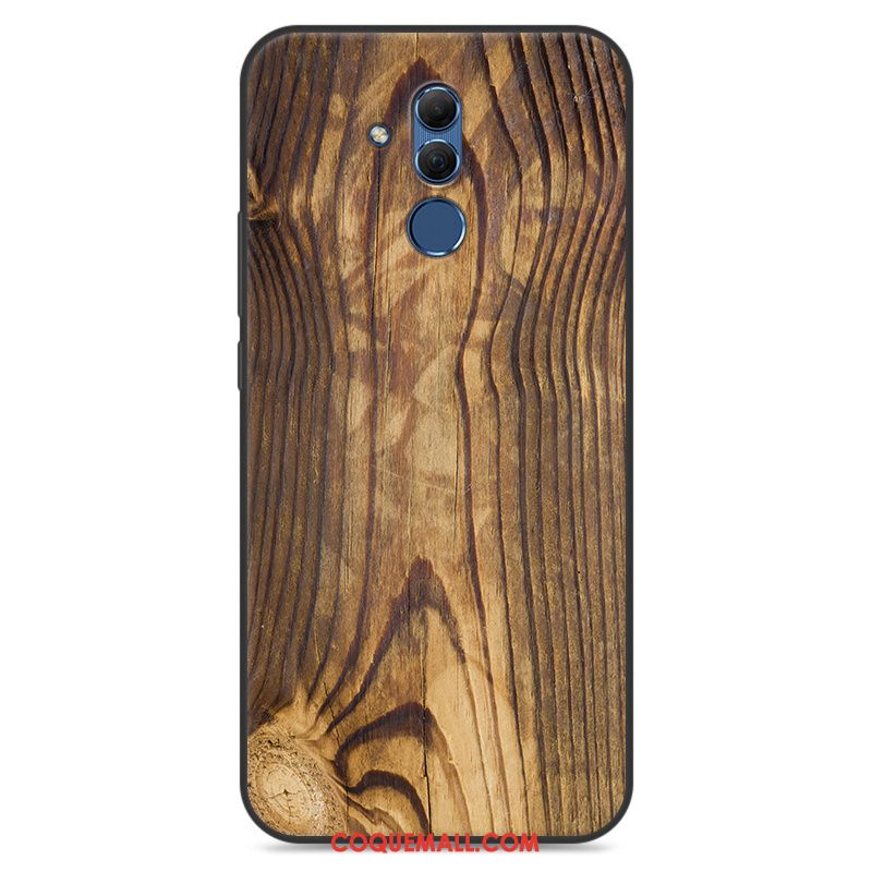 Étui Huawei Mate 20 Lite Personnalité Fluide Doux Créatif, Coque Huawei Mate 20 Lite Blanc Peinture