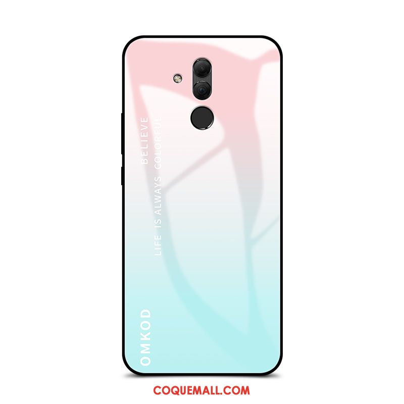 Étui Huawei Mate 20 Lite Simple Créatif Amoureux, Coque Huawei Mate 20 Lite Rose Jaune