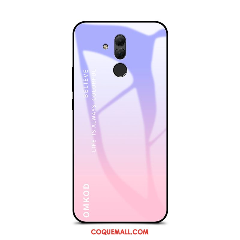 Étui Huawei Mate 20 Lite Simple Créatif Amoureux, Coque Huawei Mate 20 Lite Rose Jaune