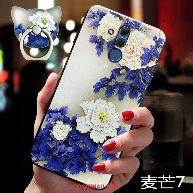 Étui Huawei Mate 20 Lite Support Protection Créatif, Coque Huawei Mate 20 Lite Personnalité Fluide Doux