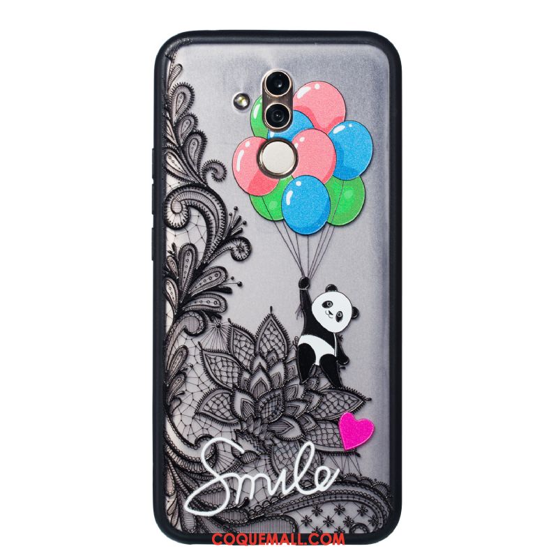 Étui Huawei Mate 20 Lite Téléphone Portable Gaufrage Animal, Coque Huawei Mate 20 Lite Protection Dessin Animé