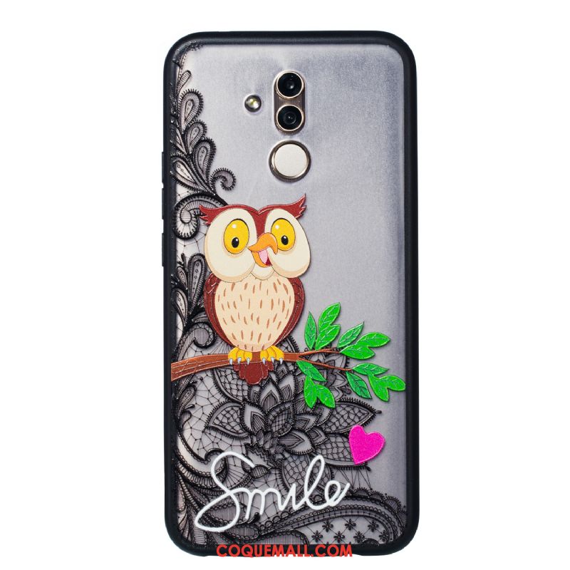 Étui Huawei Mate 20 Lite Téléphone Portable Gaufrage Animal, Coque Huawei Mate 20 Lite Protection Dessin Animé