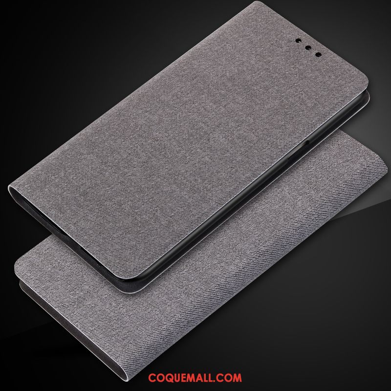 Étui Huawei Mate 20 Lite Téléphone Portable Protection Incassable, Coque Huawei Mate 20 Lite Étui En Cuir Gris