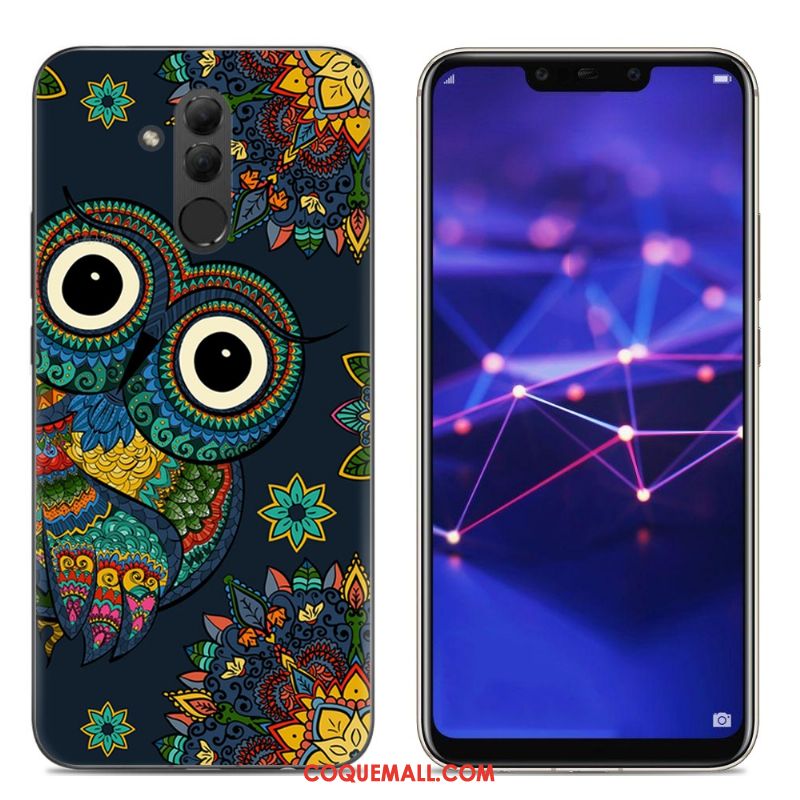 Étui Huawei Mate 20 Lite Téléphone Portable Silicone Créatif, Coque Huawei Mate 20 Lite Gris Transparent