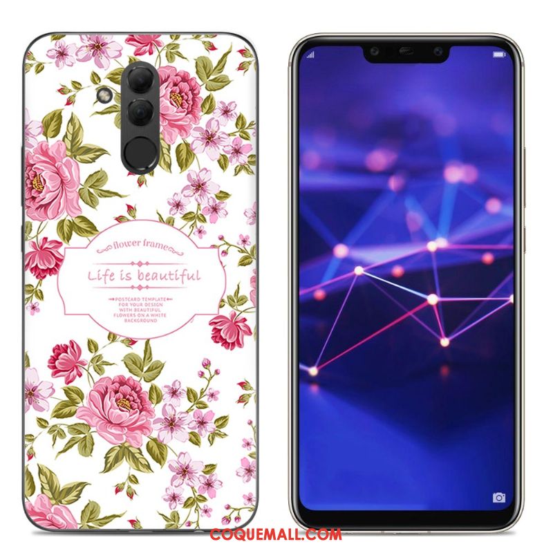 Étui Huawei Mate 20 Lite Téléphone Portable Silicone Créatif, Coque Huawei Mate 20 Lite Gris Transparent