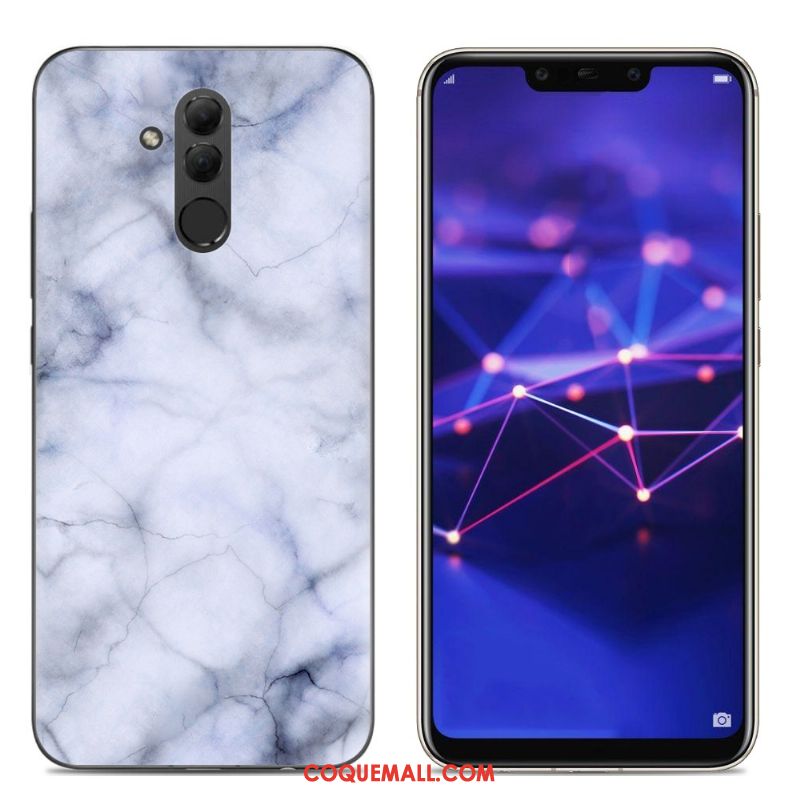 Étui Huawei Mate 20 Lite Téléphone Portable Silicone Créatif, Coque Huawei Mate 20 Lite Gris Transparent