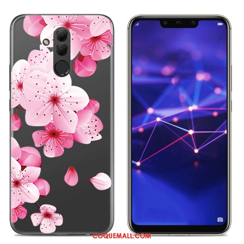 Étui Huawei Mate 20 Lite Téléphone Portable Silicone Créatif, Coque Huawei Mate 20 Lite Gris Transparent