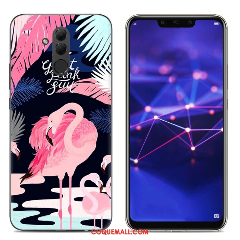 Étui Huawei Mate 20 Lite Téléphone Portable Silicone Créatif, Coque Huawei Mate 20 Lite Gris Transparent