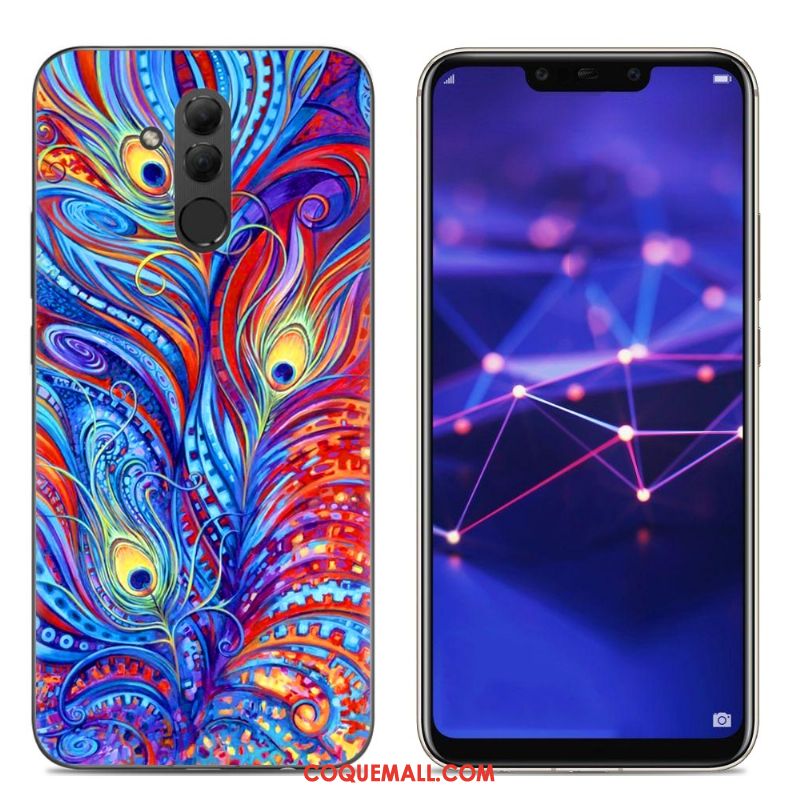 Étui Huawei Mate 20 Lite Téléphone Portable Silicone Créatif, Coque Huawei Mate 20 Lite Gris Transparent