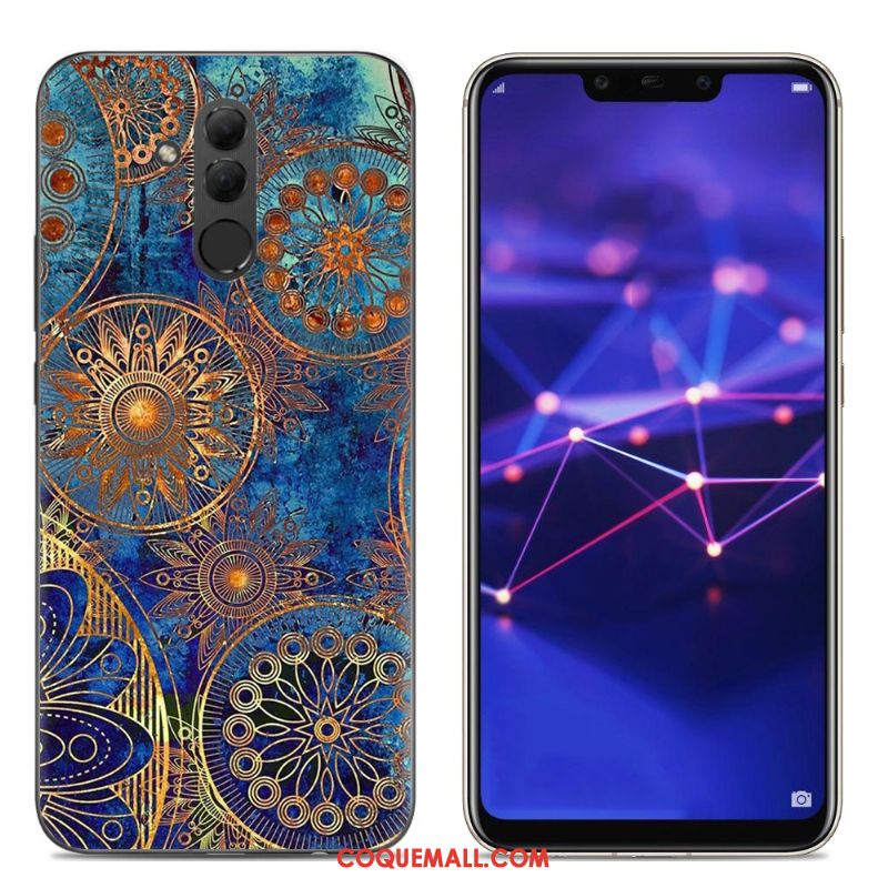 Étui Huawei Mate 20 Lite Téléphone Portable Silicone Créatif, Coque Huawei Mate 20 Lite Gris Transparent