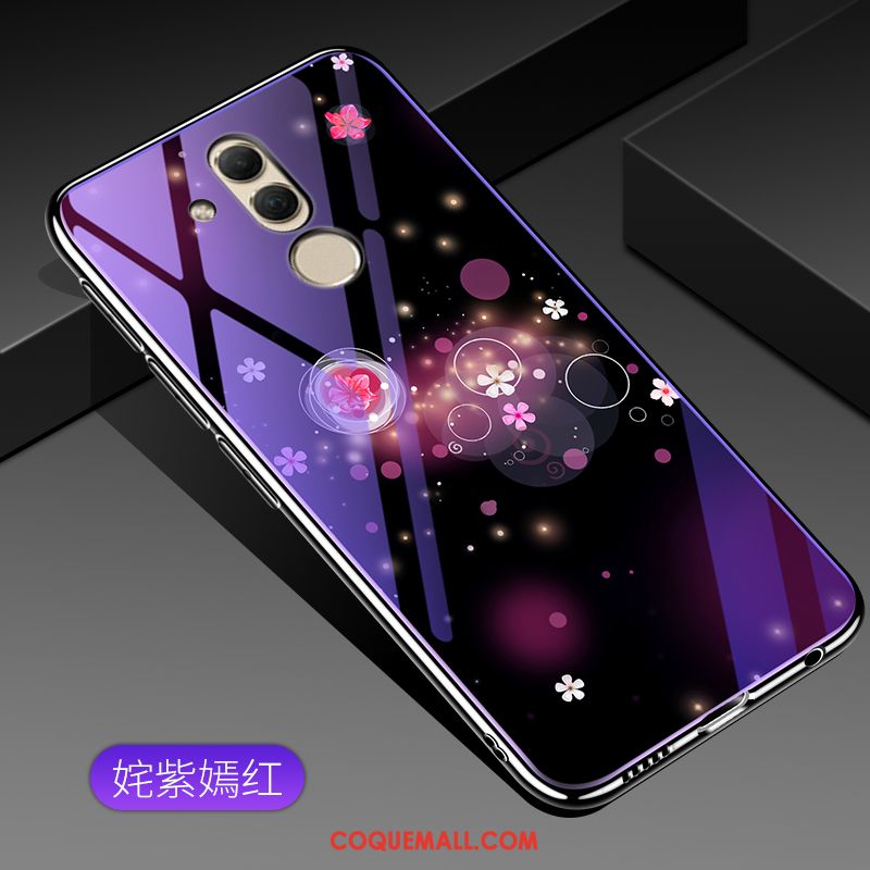 Étui Huawei Mate 20 Lite Violet Verre Tendance, Coque Huawei Mate 20 Lite Incassable Protection