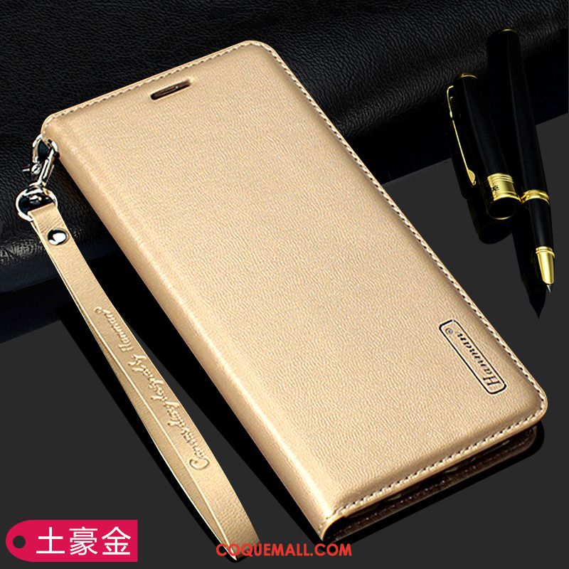 Étui Huawei Mate 20 Lite Étui En Cuir Or Cuir Véritable, Coque Huawei Mate 20 Lite Téléphone Portable