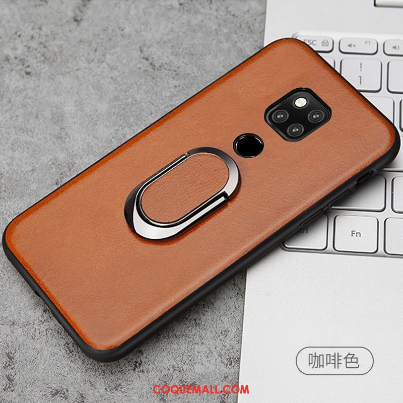 Étui Huawei Mate 20 Luxe Luxe Business, Coque Huawei Mate 20 Magnétisme Cuir Véritable