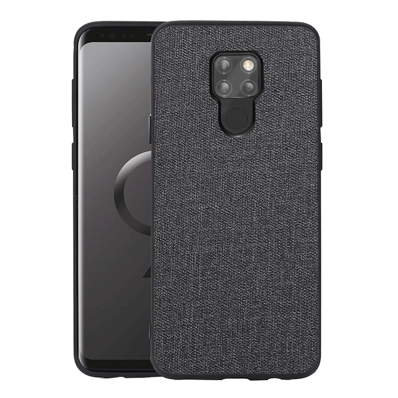 Étui Huawei Mate 20 Modèle Fleurie Couvercle Arrière Lin, Coque Huawei Mate 20 Protection Téléphone Portable Braun