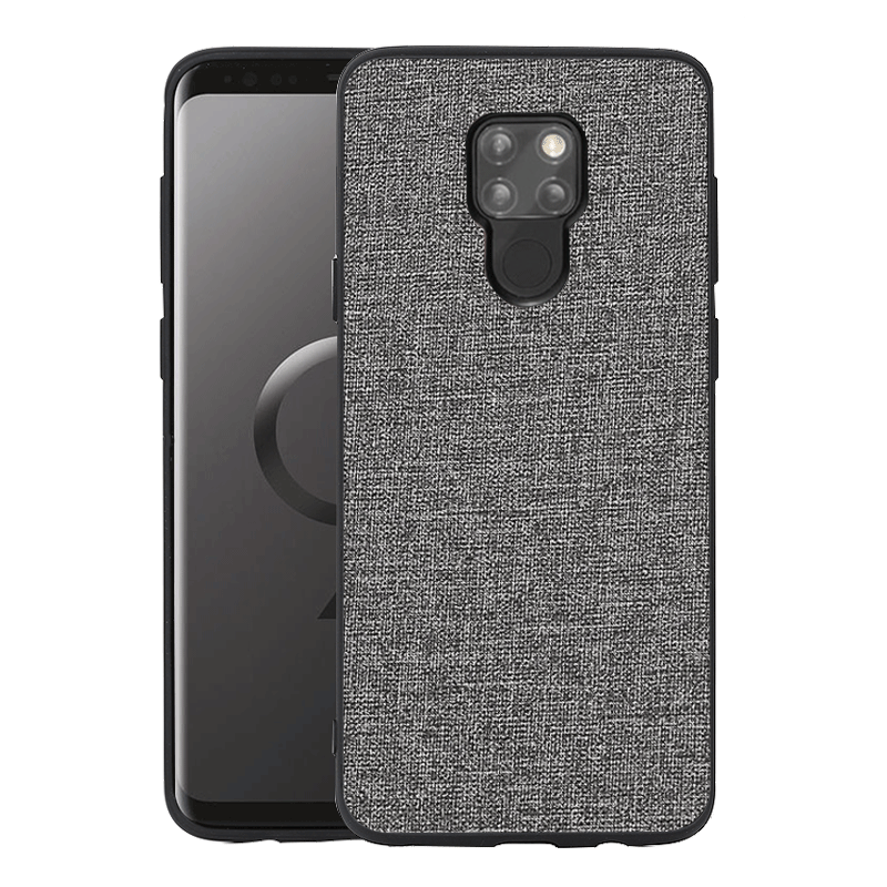 Étui Huawei Mate 20 Modèle Fleurie Couvercle Arrière Lin, Coque Huawei Mate 20 Protection Téléphone Portable Braun