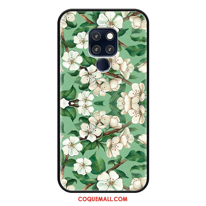 Étui Huawei Mate 20 Petit Frais Simple, Coque Huawei Mate 20 Téléphone Portable Vert