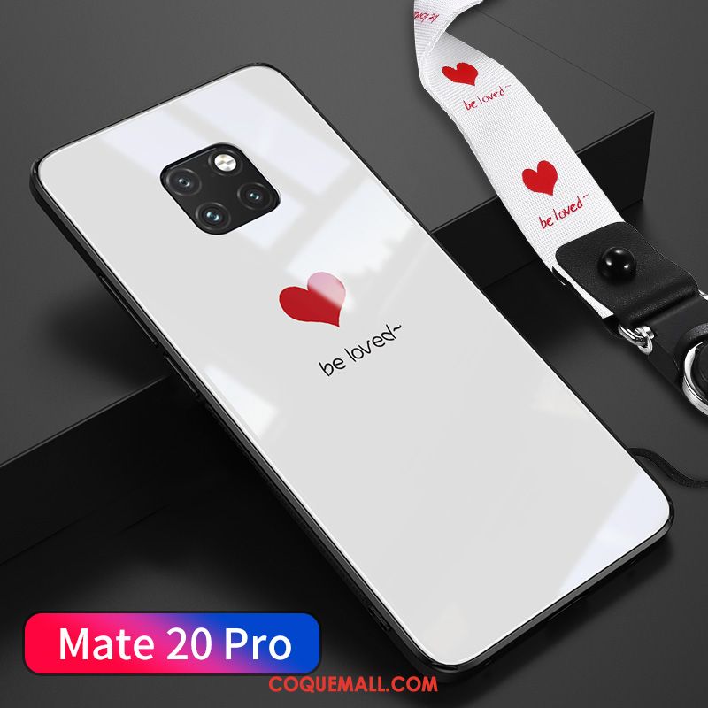 Étui Huawei Mate 20 Pro Créatif Amoureux Incassable, Coque Huawei Mate 20 Pro Noir Téléphone Portable