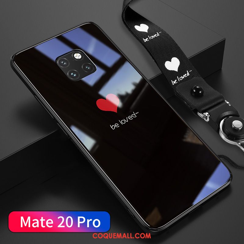 Étui Huawei Mate 20 Pro Créatif Amoureux Incassable, Coque Huawei Mate 20 Pro Noir Téléphone Portable