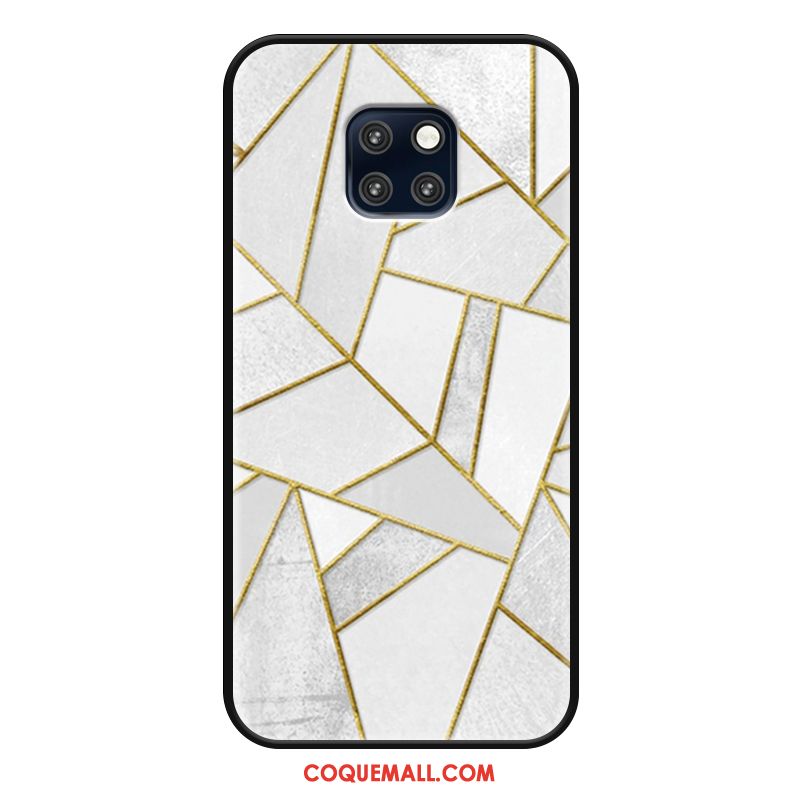 Étui Huawei Mate 20 Pro Créatif Téléphone Portable Vert, Coque Huawei Mate 20 Pro Simple Géométrie