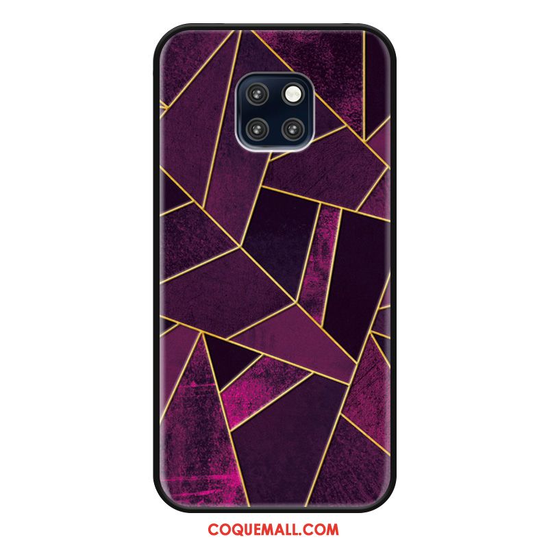 Étui Huawei Mate 20 Pro Créatif Téléphone Portable Vert, Coque Huawei Mate 20 Pro Simple Géométrie