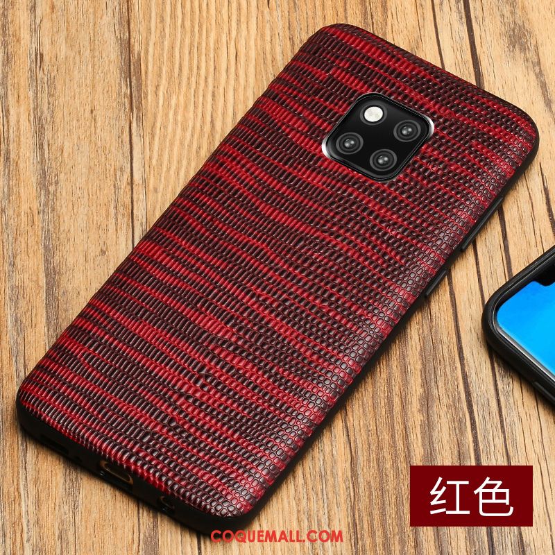 Étui Huawei Mate 20 Pro Cuir Véritable Luxe Marque De Tendance, Coque Huawei Mate 20 Pro Bleu Marin Légères