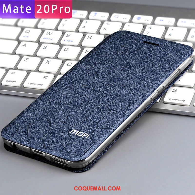 Étui Huawei Mate 20 Pro Délavé En Daim Protection Clamshell, Coque Huawei Mate 20 Pro Tout Compris Silicone