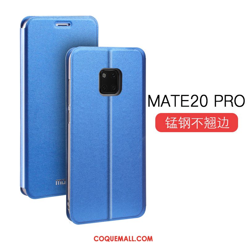 Étui Huawei Mate 20 Pro Fluide Doux Tendance Étui En Cuir, Coque Huawei Mate 20 Pro Clamshell Mesh