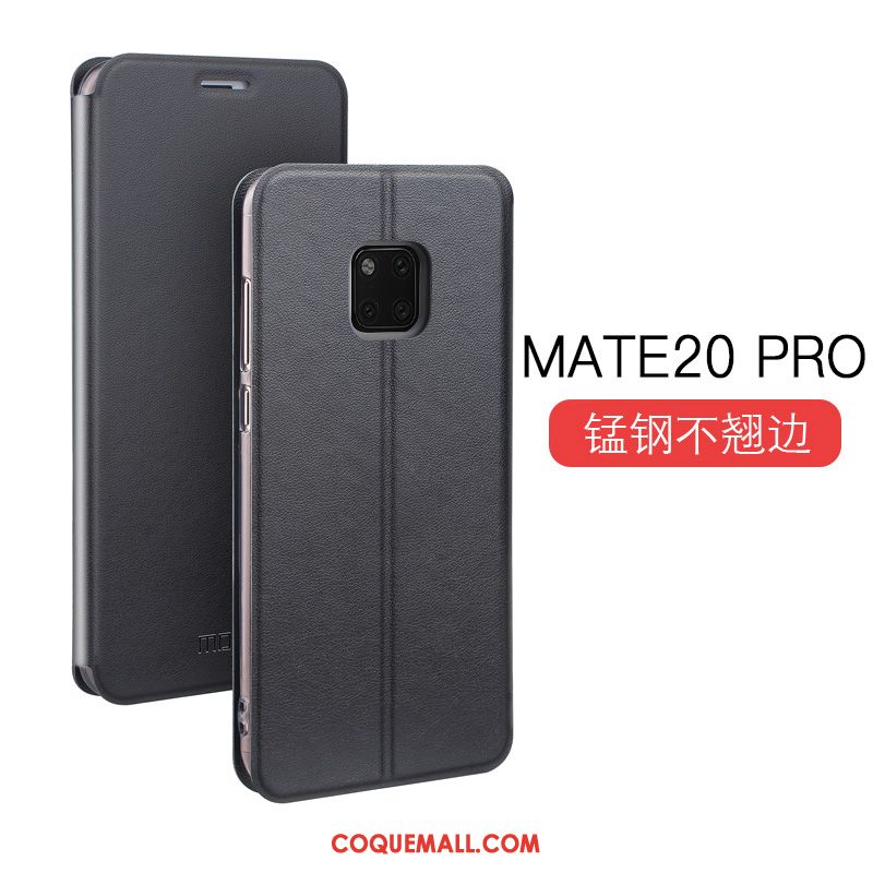 Étui Huawei Mate 20 Pro Fluide Doux Tendance Étui En Cuir, Coque Huawei Mate 20 Pro Clamshell Mesh