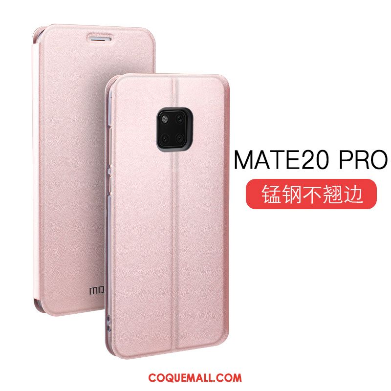 Étui Huawei Mate 20 Pro Fluide Doux Tendance Étui En Cuir, Coque Huawei Mate 20 Pro Clamshell Mesh