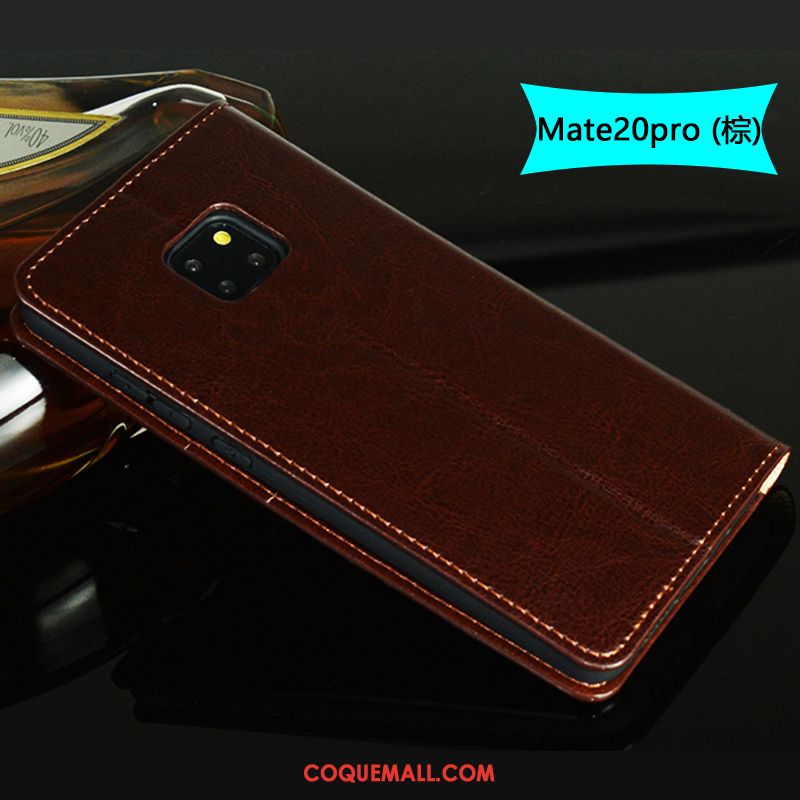 Étui Huawei Mate 20 Pro Incassable Business Orange, Coque Huawei Mate 20 Pro Tout Compris Or