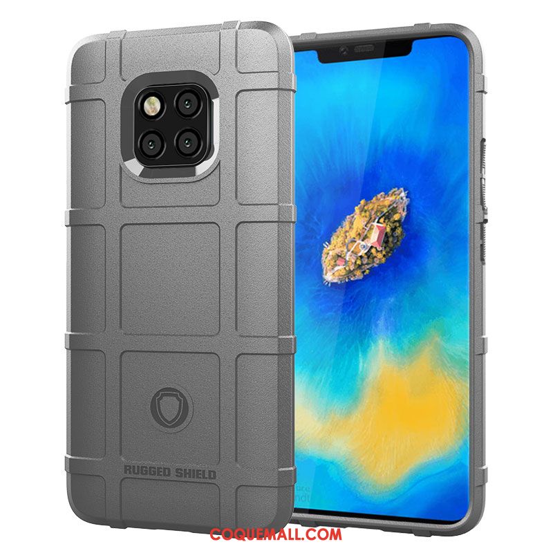 Étui Huawei Mate 20 Pro Noir Incassable Tout Compris, Coque Huawei Mate 20 Pro Fluide Doux Créatif