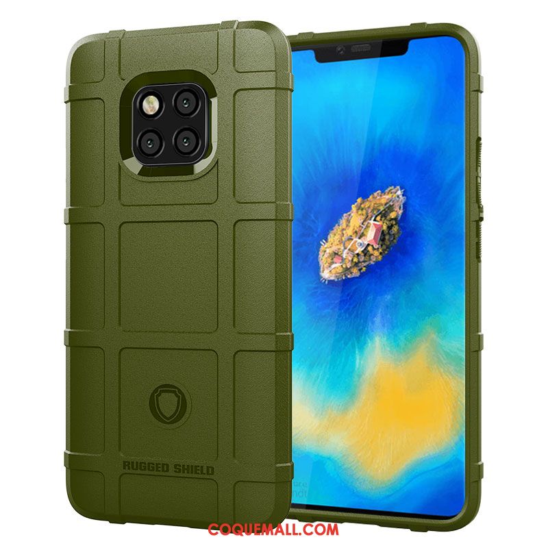 Étui Huawei Mate 20 Pro Noir Incassable Tout Compris, Coque Huawei Mate 20 Pro Fluide Doux Créatif