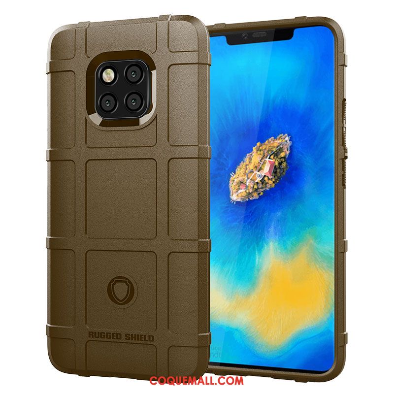 Étui Huawei Mate 20 Pro Noir Incassable Tout Compris, Coque Huawei Mate 20 Pro Fluide Doux Créatif