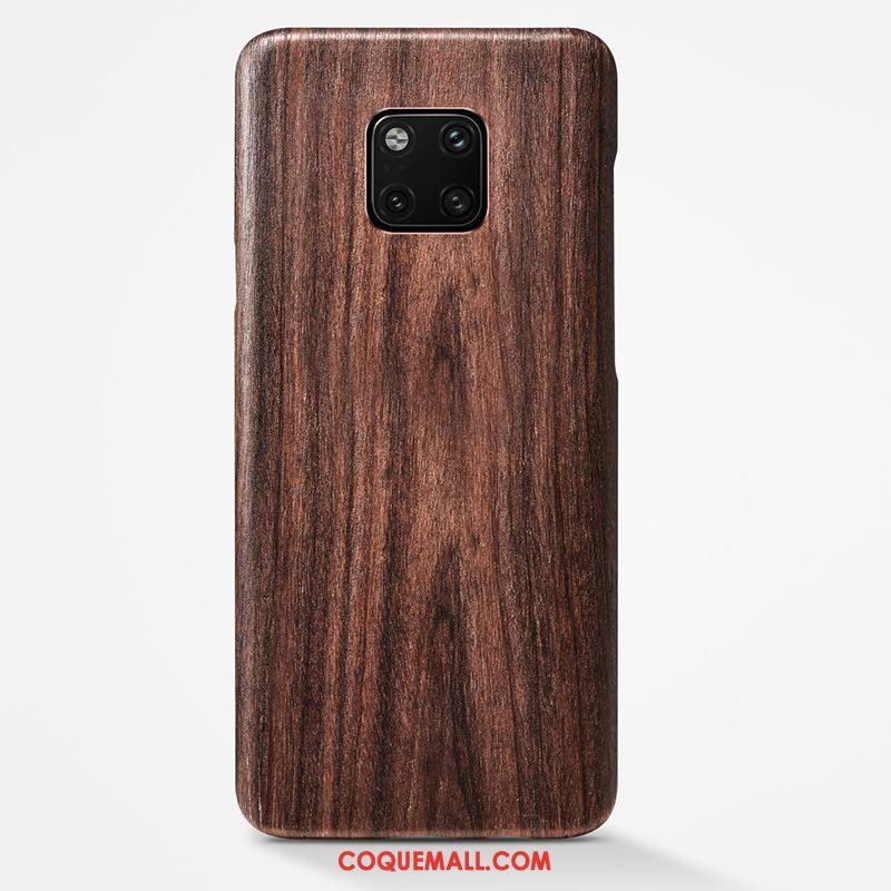 Étui Huawei Mate 20 Pro Noir Très Mince Bois, Coque Huawei Mate 20 Pro Marque De Tendance Tout Compris