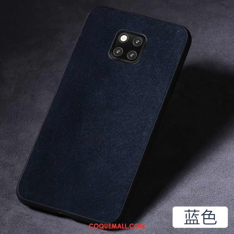 Étui Huawei Mate 20 Pro Nouveau Personnalité Business, Coque Huawei Mate 20 Pro Téléphone Portable Bleu Marin