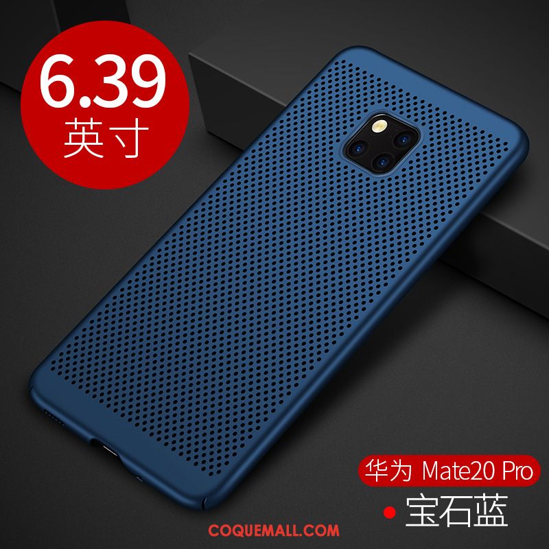 Étui Huawei Mate 20 Pro Nouveau Rouge Respirant, Coque Huawei Mate 20 Pro Délavé En Daim Refroidissement