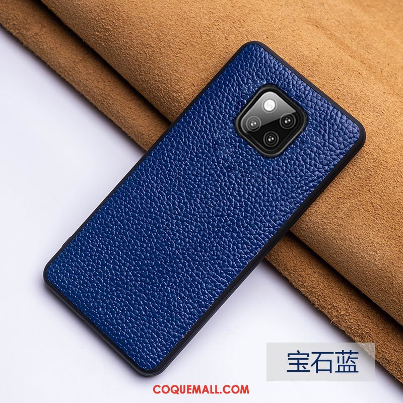 Étui Huawei Mate 20 Pro Personnalisé Incassable Téléphone Portable, Coque Huawei Mate 20 Pro Cuir Rouge