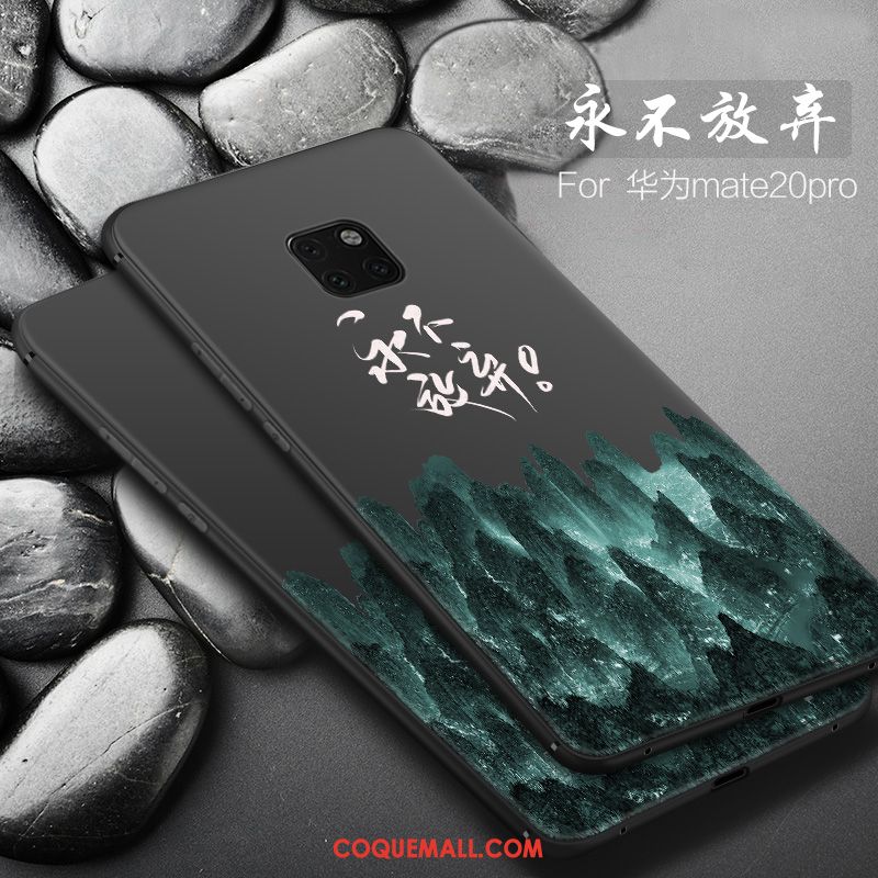 Étui Huawei Mate 20 Pro Petit Tendance Business, Coque Huawei Mate 20 Pro Silicone Tout Compris