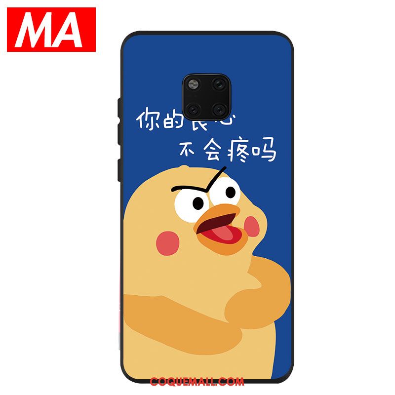 Étui Huawei Mate 20 Pro Protection Bleu Charmant, Coque Huawei Mate 20 Pro Fluide Doux Silicone