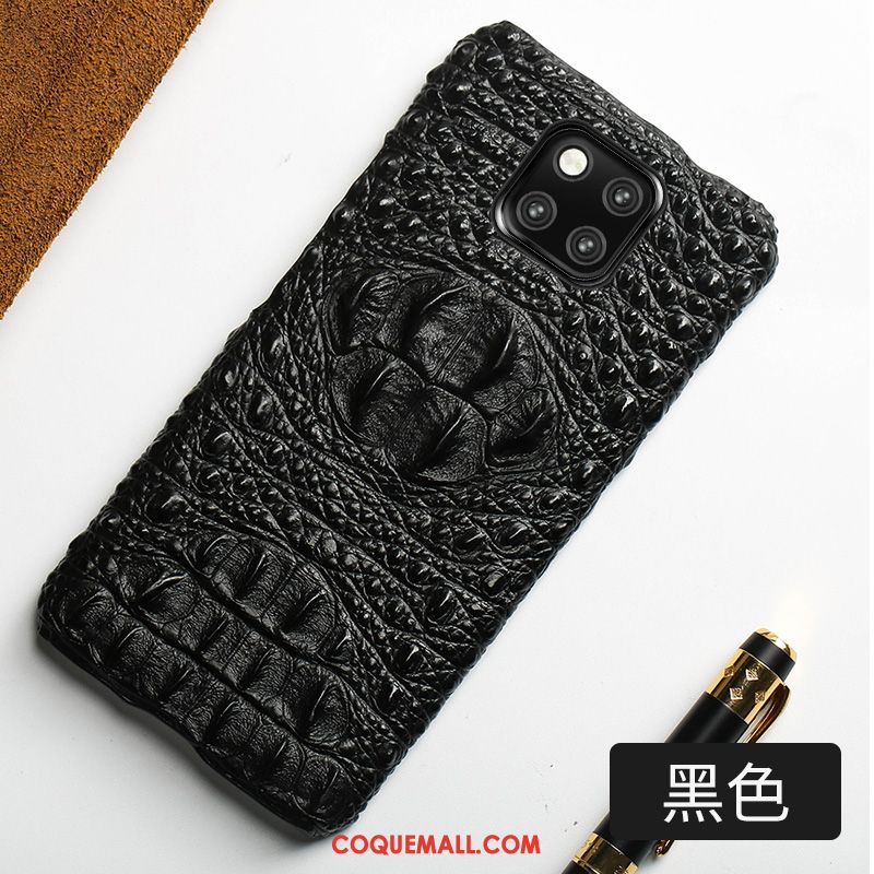 Étui Huawei Mate 20 Pro Protection Crocodile Étui En Cuir, Coque Huawei Mate 20 Pro Business Créatif