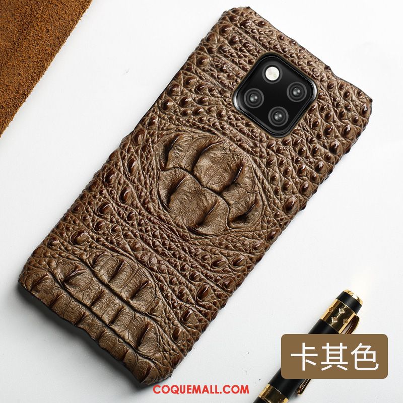 Étui Huawei Mate 20 Pro Protection Crocodile Étui En Cuir, Coque Huawei Mate 20 Pro Business Créatif