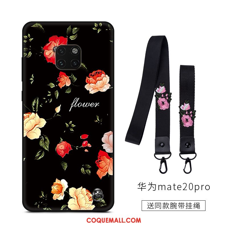 Étui Huawei Mate 20 Pro Rouge Protection Téléphone Portable, Coque Huawei Mate 20 Pro Amoureux Créatif