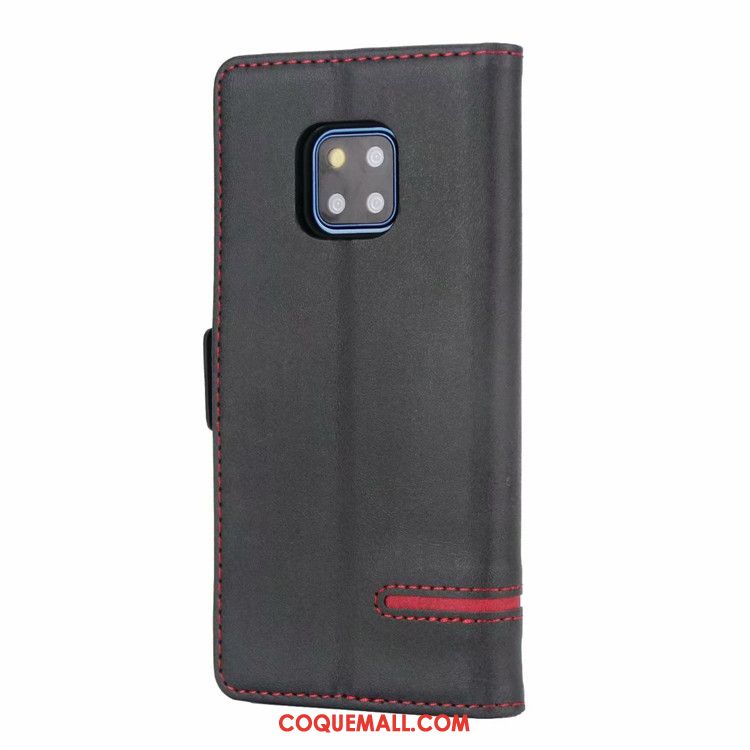 Étui Huawei Mate 20 Pro Tout Compris Étui En Cuir Simple, Coque Huawei Mate 20 Pro Incassable Bleu Marin