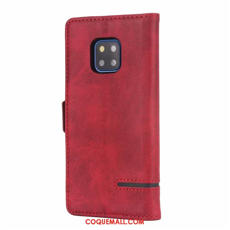 Étui Huawei Mate 20 Pro Tout Compris Étui En Cuir Simple, Coque Huawei Mate 20 Pro Incassable Bleu Marin