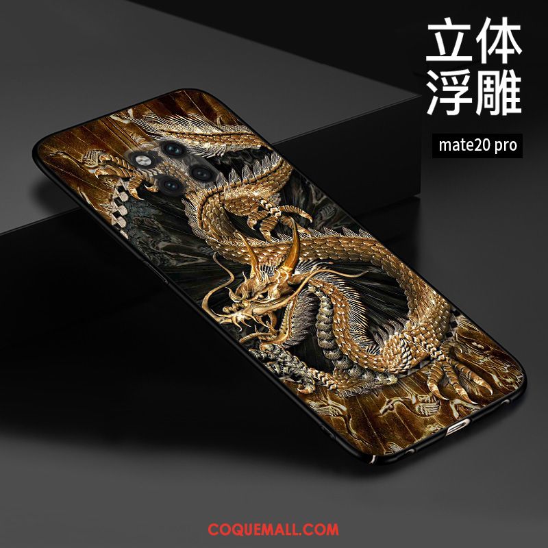 Étui Huawei Mate 20 Pro Téléphone Portable Gaufrage Style Chinois, Coque Huawei Mate 20 Pro Protection Personnalisé