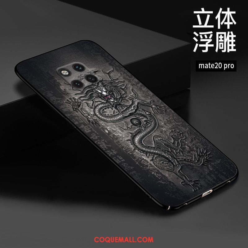 Étui Huawei Mate 20 Pro Téléphone Portable Gaufrage Style Chinois, Coque Huawei Mate 20 Pro Protection Personnalisé
