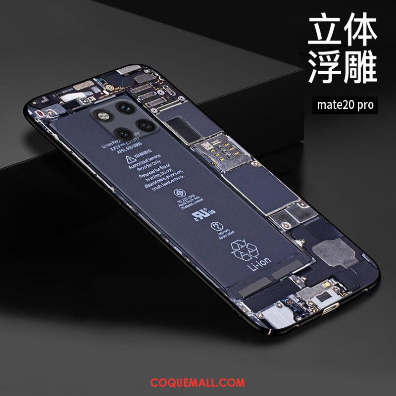 Étui Huawei Mate 20 Pro Téléphone Portable Gaufrage Style Chinois, Coque Huawei Mate 20 Pro Protection Personnalisé