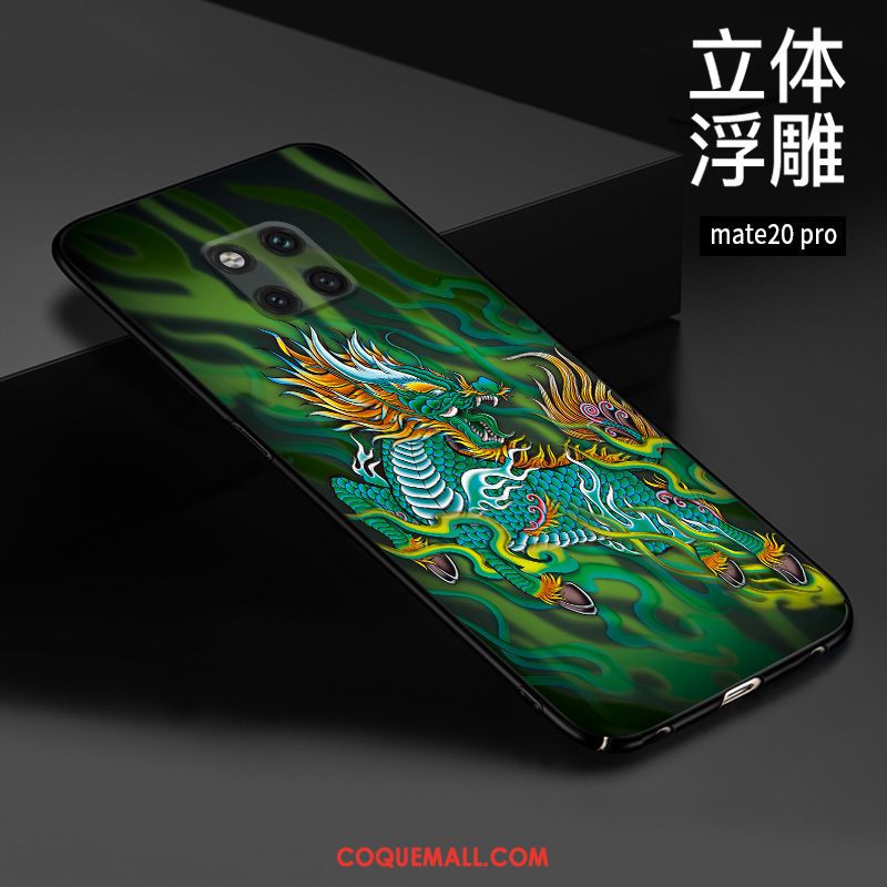 Étui Huawei Mate 20 Pro Téléphone Portable Gaufrage Style Chinois, Coque Huawei Mate 20 Pro Protection Personnalisé